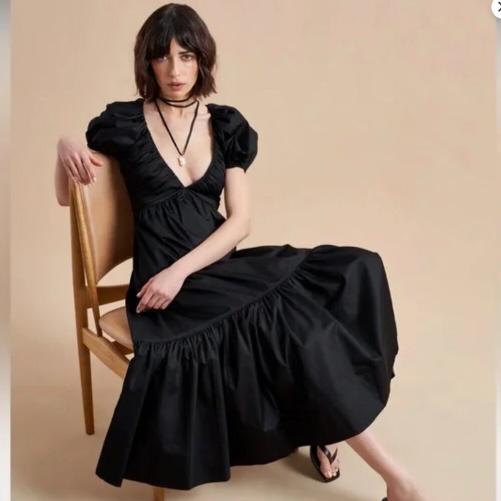 La Ligne -  Ina Dress - Black, Size Medium